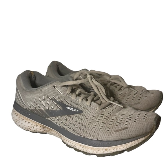 Brooks Ghost 13 Womens 8.5 Gray Running Shoes Lace Up Low Top - Picture 1 of 13